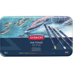 Derwent Inktense 72 akvarellblyanter i metalleske