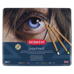 Derwent Lightfast – blyantsett med 24 lysekte oljebaserte fargeblyanter