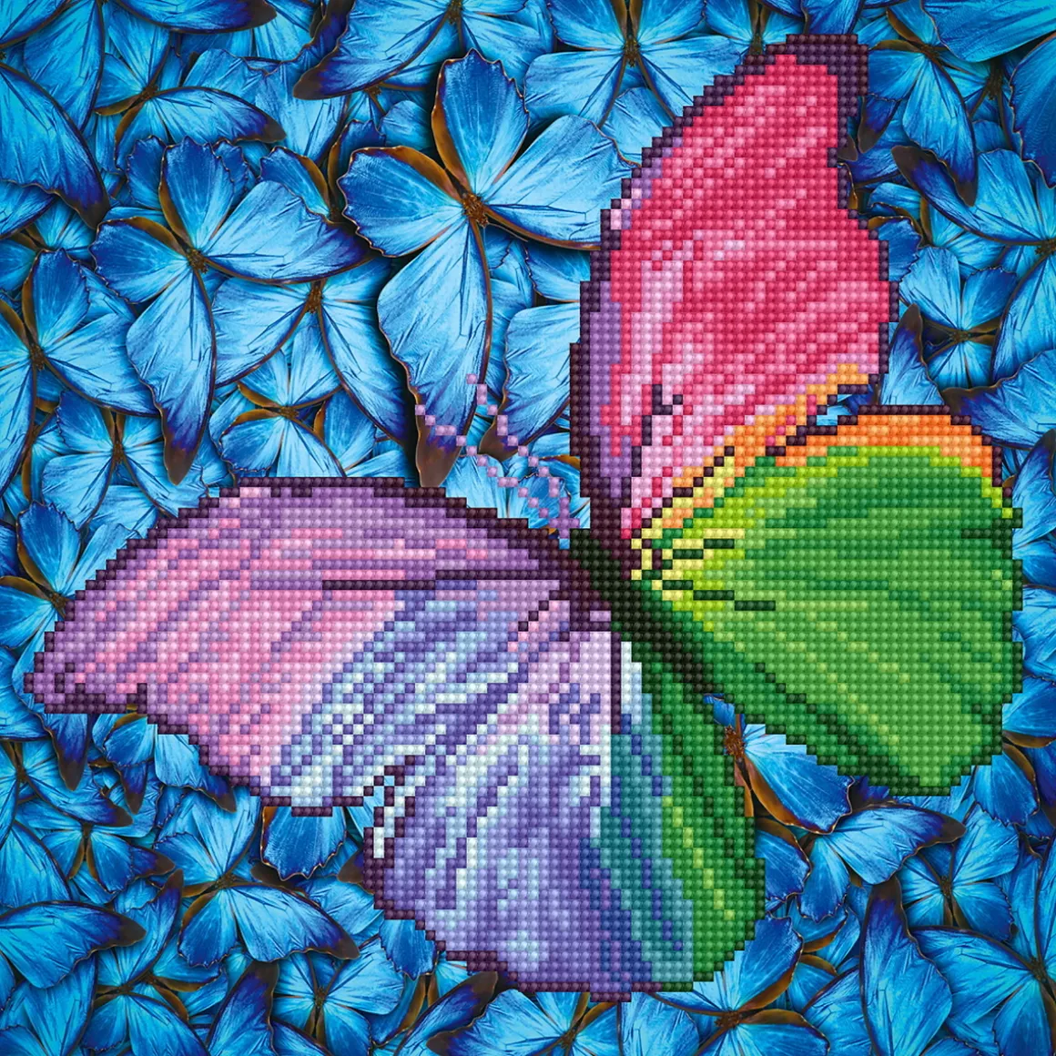 Diamond Dotz Flutter By Pink – diamond painting, 30,5×30,5 cm, 4338 dotz