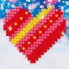 Diamond Dotz Patchwork Heart – diamond painting, 7×7 cm, 325 dotz