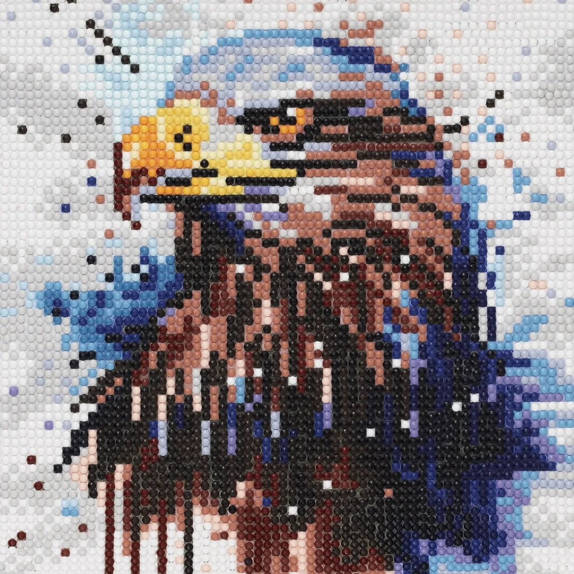 Diamond painting – 20×20 cm stort motiv med en majestetisk hvithodehavørn
