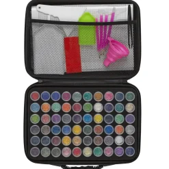 Diamond painting – kit med 60 bokser diamanter i ulike farger, verktøy og lerret