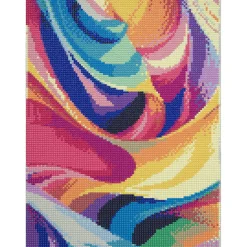 Diamond Painting kunstnerisk motiv, 30×40 cm vev + perler, silikon og pinsett