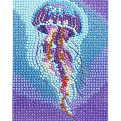 Diamond Painting manet, 12×16 cm lerret + perler, silikon & pinsett