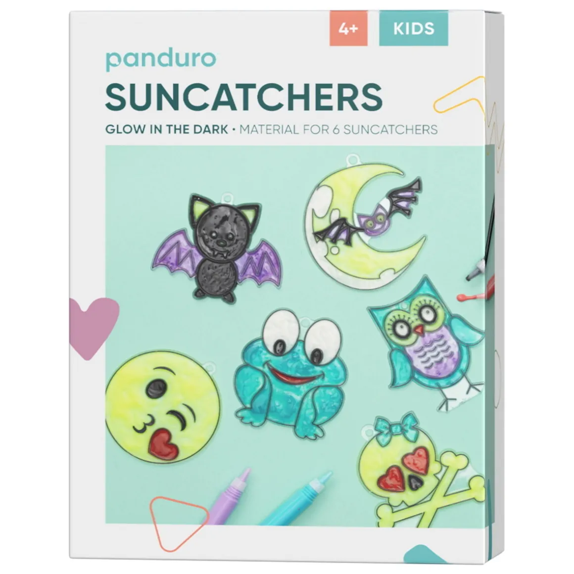 DIY Glow in dark Suncatchers