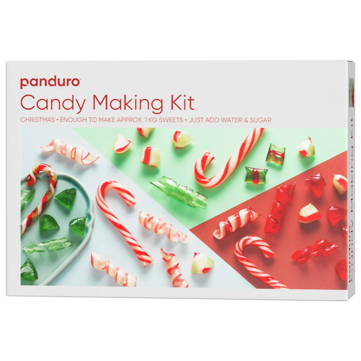 DIY-kit Candy Making Kit, lag drops med smak av jul, eple og peppermynte!
