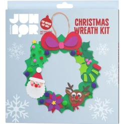DIY-Kit Christmas Wreath – lag en supersøt julekrans med funky foam, diameter 26,5 cm