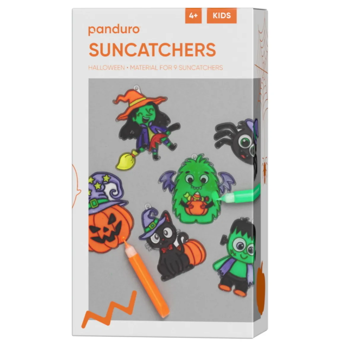DIY-kit Creepy Suncatchers – mal Halloweens 9 nifseste solfangere (månefangere?)
