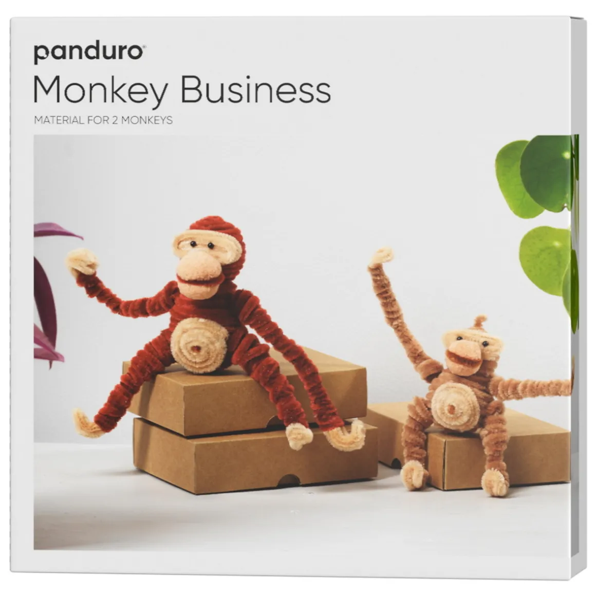 DIY-kit Monkey Business – lag to søte pynteaper av piperensere!