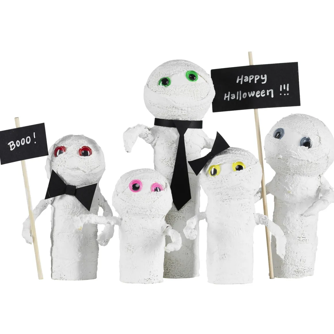 DIY-kit Mumiefamilien, en utrolig morsom Halloween-hobbyaktivitet