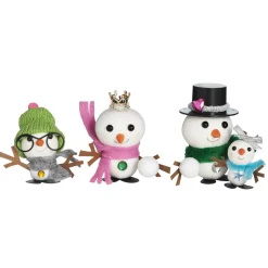 DIY-sett Cheery Snowman Family