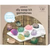 DIY-sett lag dine egne edelstenlignende såper i morsomme farger med gullglitter