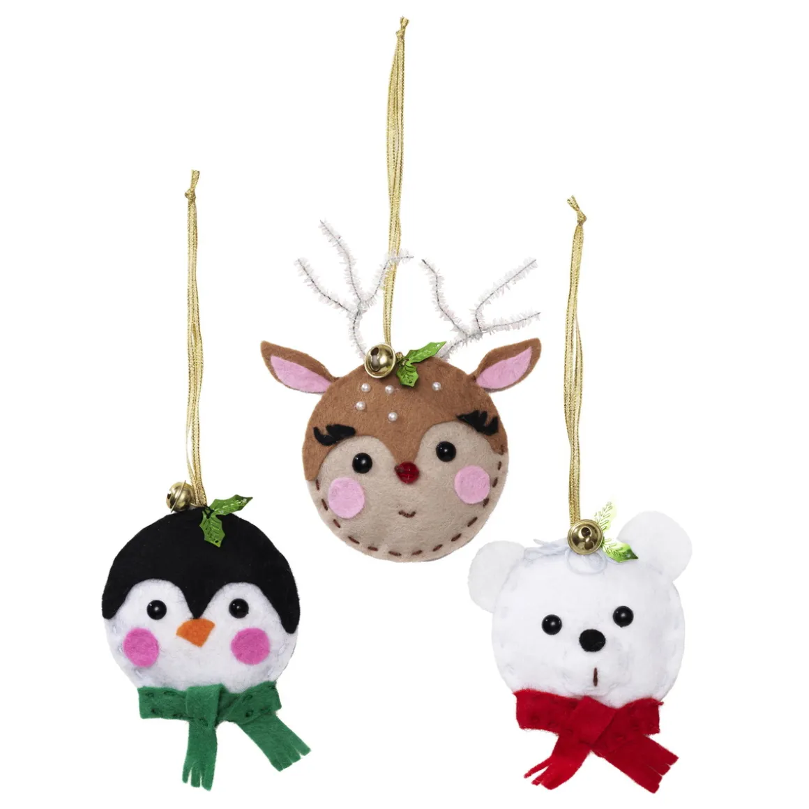 DIY-sett Xmas Felt Buddies