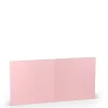 Dobbeltkort 5 stk. 157x157 lys rosa