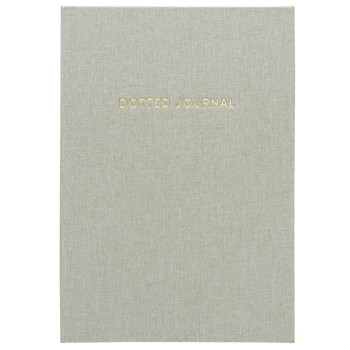 Dotted Journal A5 (148×210 mm) med tøyomslag og åpen rygg, 80 prikkete ark, 100 g/m²