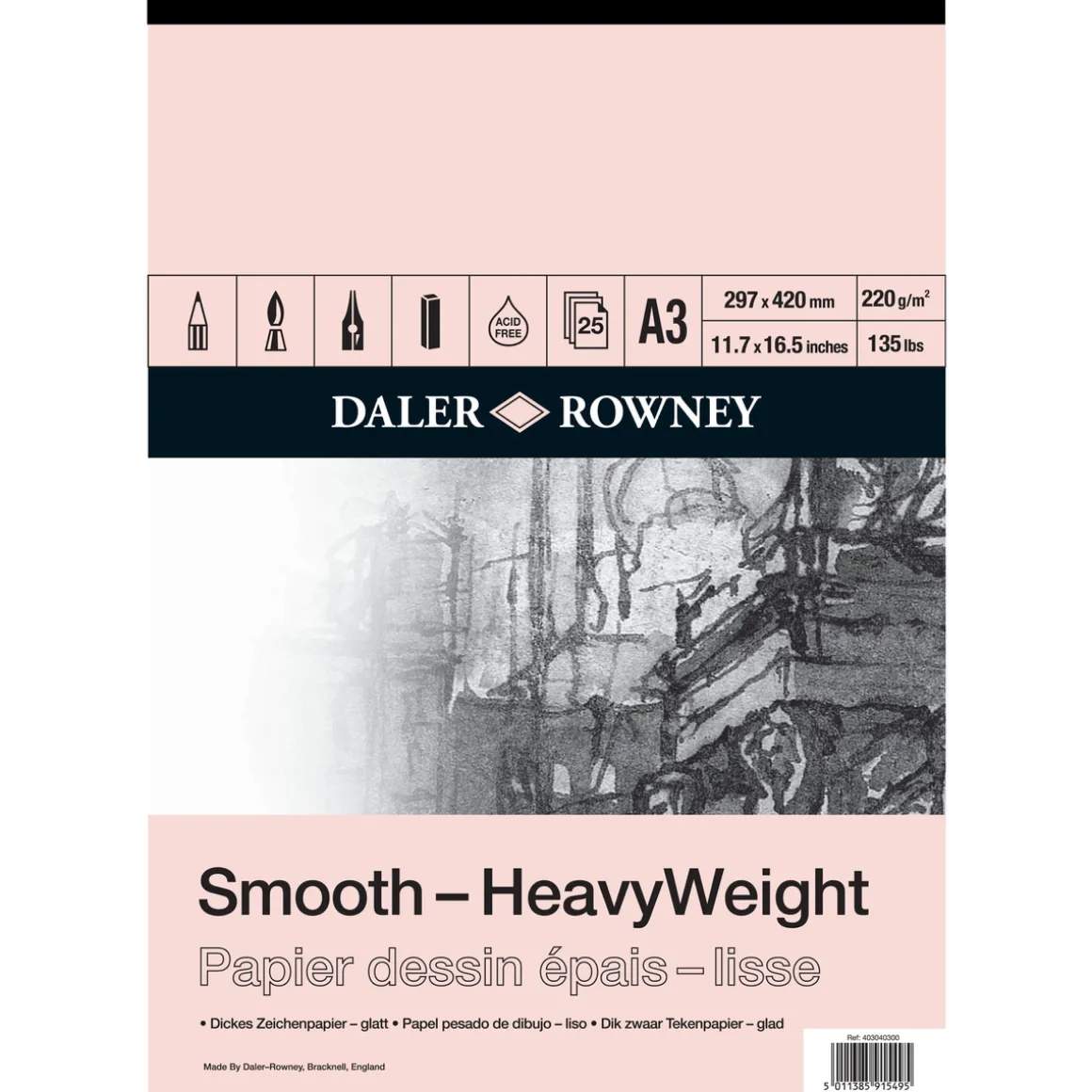 DR Tegneblokk Heavy Weight A3
