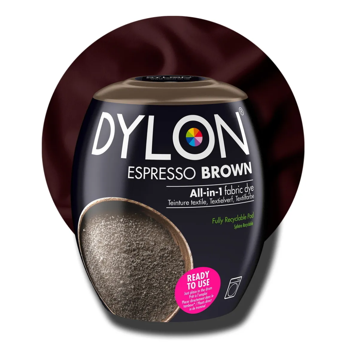 Dylon Pod All-in-1 tekstilfarge – Espresso brown