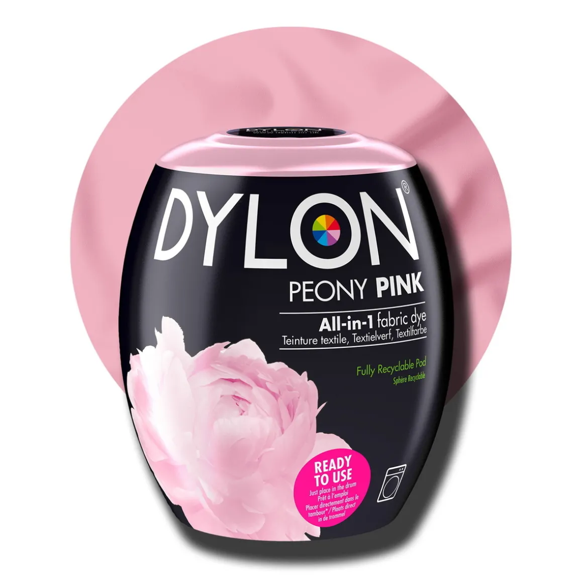 Dylon Pod All-in-1 tekstilfarge – Peony pink