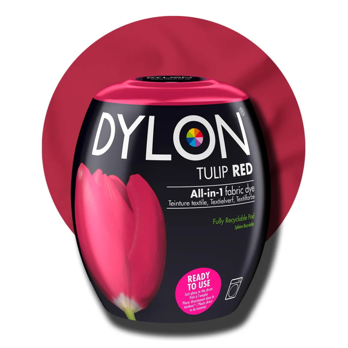 Dylon Pod All-in-1 tekstilfarge – Tulip red
