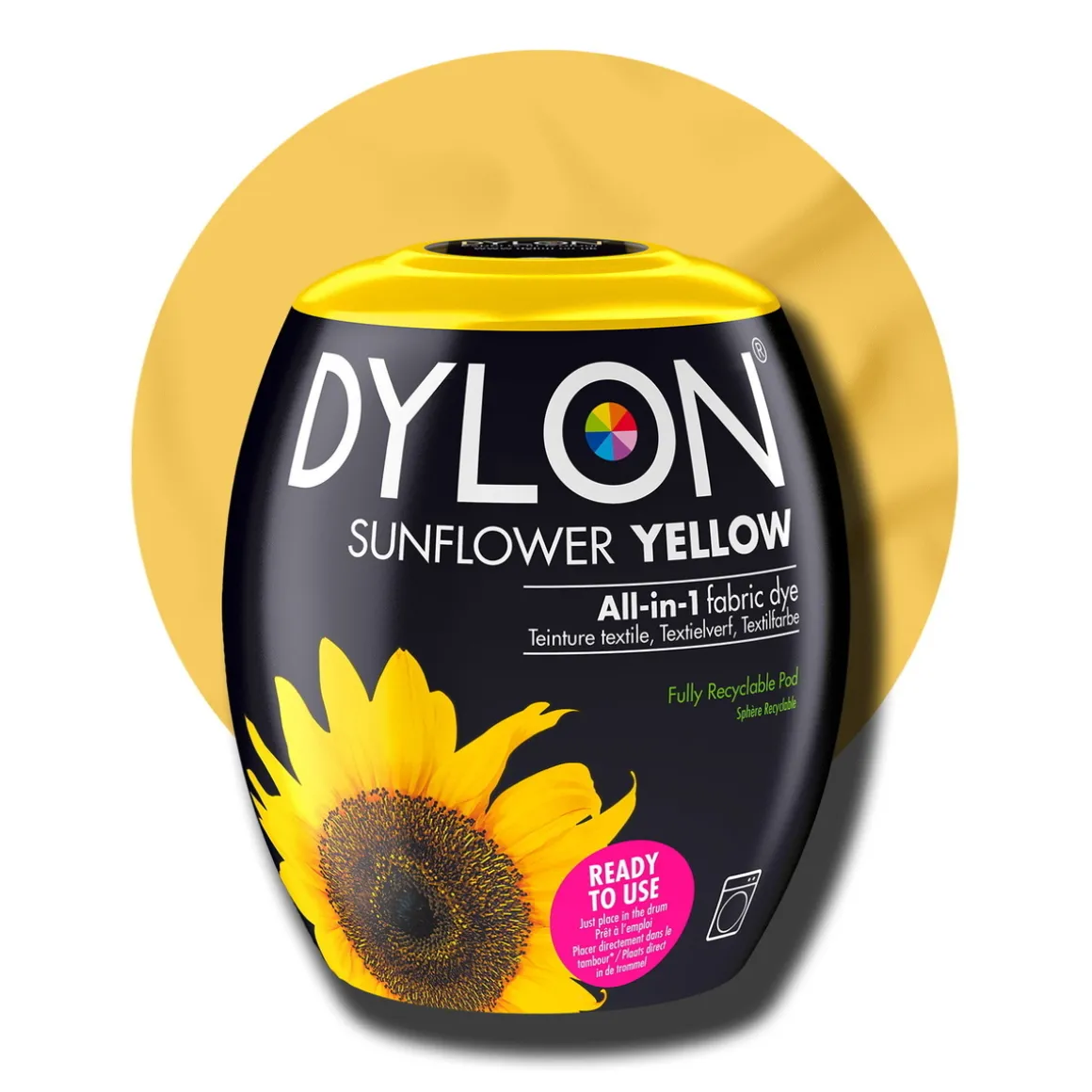 Dylon Pod All-in-1 tekstilfarge – Sun yellow