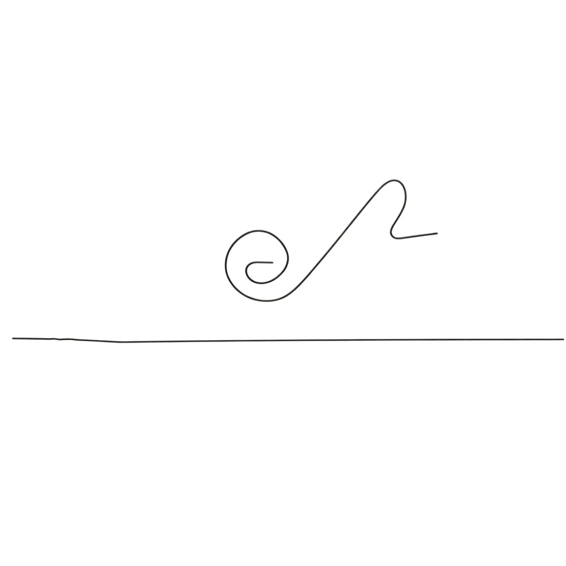 Elefanttråd Sort 1,5 mm 50 stk