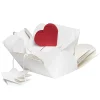 Explosion box hvit, 12×12×12 cm – full av lommer og papirhobby