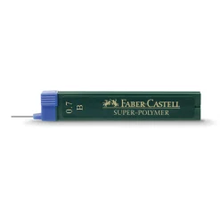 Faber-Castell blyantstift refill – 0,7 mm 2B. Inneholder 12 stifter.