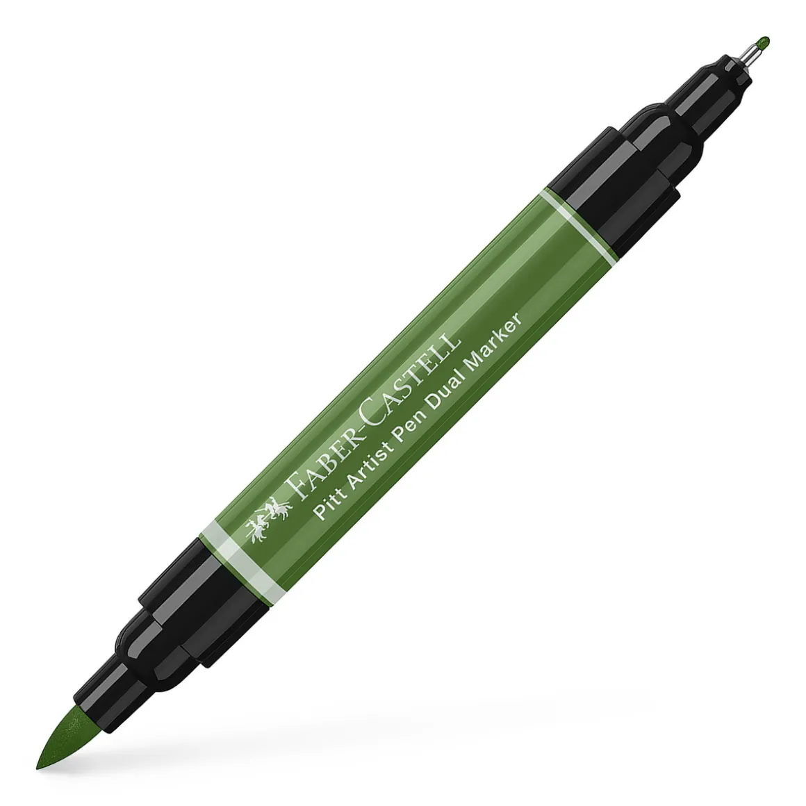 Faber-Castell PITT Artist Pen Dual Marker – Permanent green olive 167