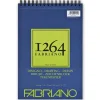 Fabriano tegneblokk F-1264 A4 (210×297 mm), 50 ark, vekt 180 gram.