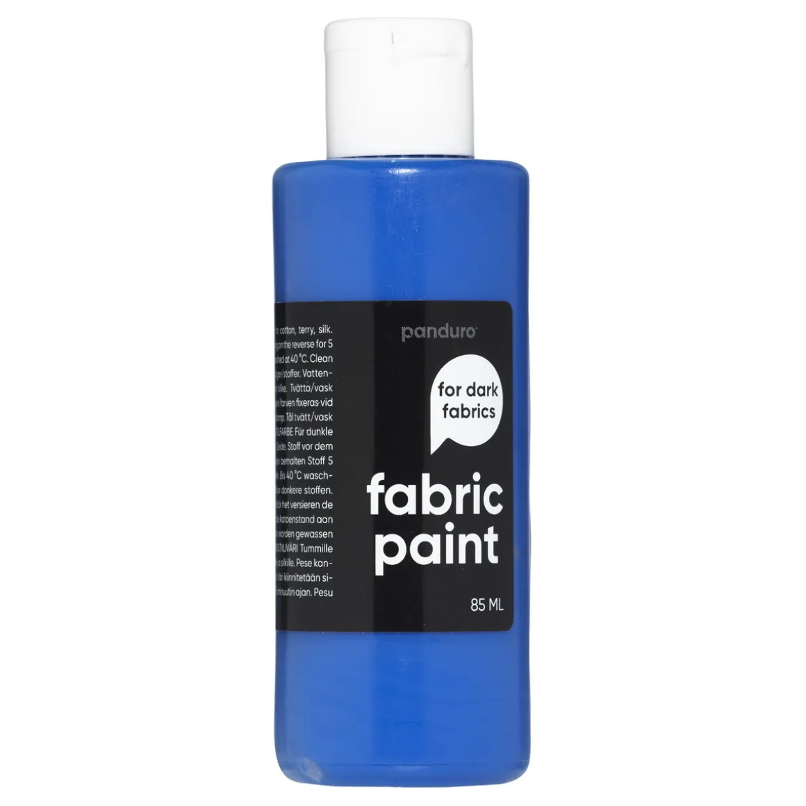 Fabric Paint 85 ml – blå dekkende tekstilfarge for mørke tekstiler