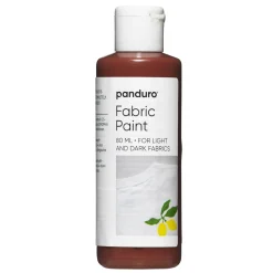Fabric paint 80 ml – brun tekstilfarge for både lyse og mørke tekstiler