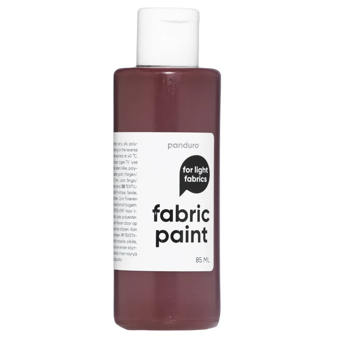 Fabric Paint 85 ml – brun tekstilfarge for lyse tekstiler
