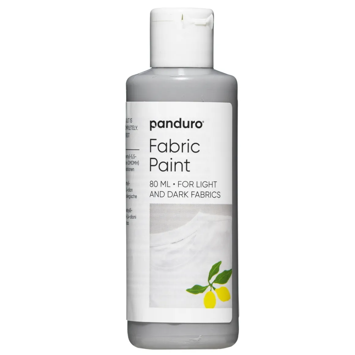 Fabric paint 80 ml – grå tekstilfarge for både lyse og mørke tekstiler