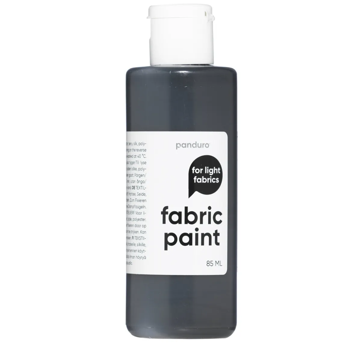 Fabric Paint 85 ml – grå tekstilfarge for lyse tekstiler