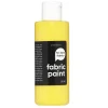 Fabric Paint 85 ml – gul dekkende tekstilfarge for mørke tekstiler