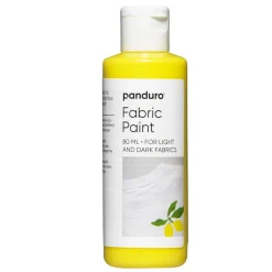 Fabric paint 80 ml – gul tekstilfarge for både lyse og mørke tekstiler