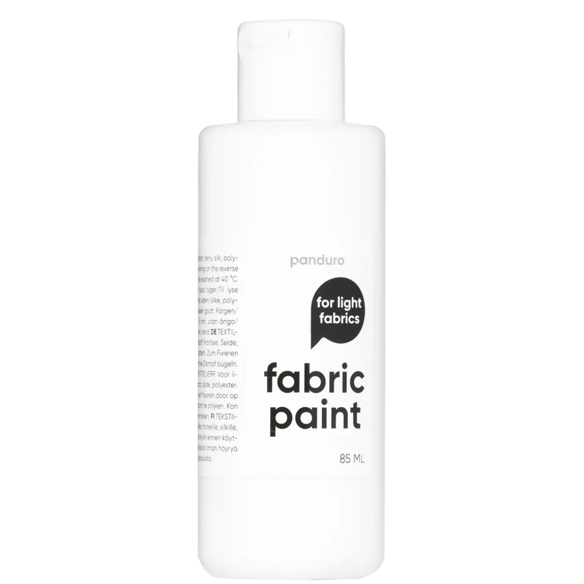 Fabric Paint 85 ml – hvit tekstilfarge for lyse tekstiler