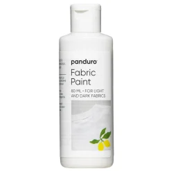 Fabric paint 80 ml – hvit tekstilfarge for både lyse og mørke tekstiler