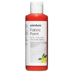 Fabric paint 80 ml – oransje tekstilfarge for både lyse og mørke tekstiler