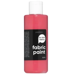 Fabric Paint 85 ml – rød dekkende tekstilfarge for mørke tekstiler