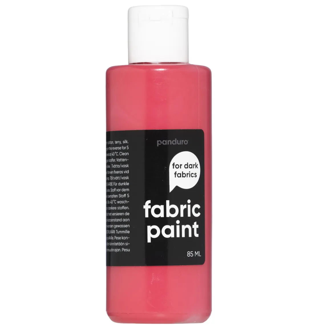Fabric Paint 85 ml – rød dekkende tekstilfarge for mørke tekstiler