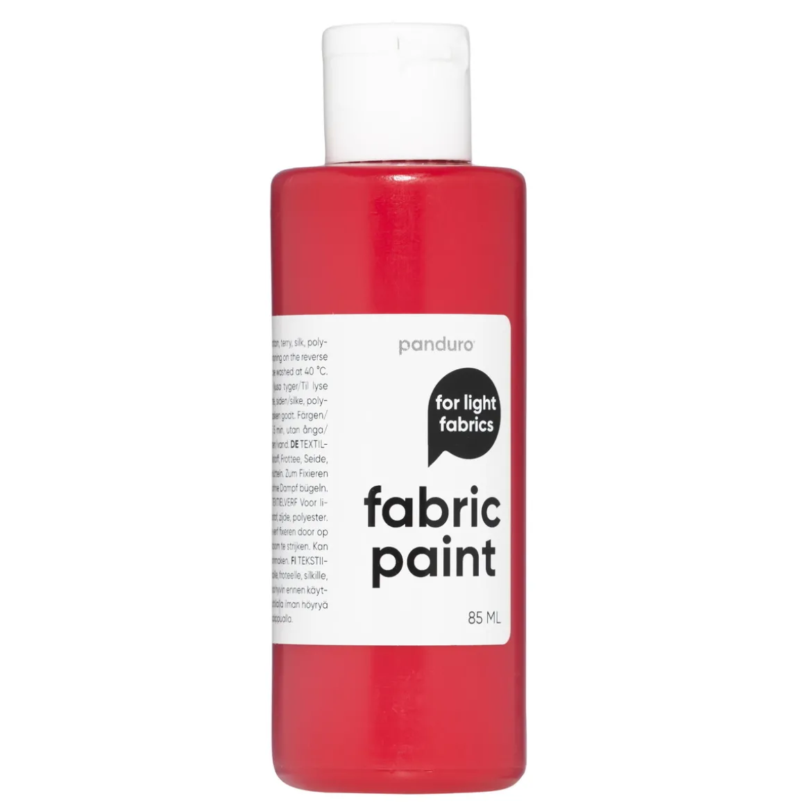 Fabric Paint 85 ml – rød tekstilfarge for lyse tekstiler