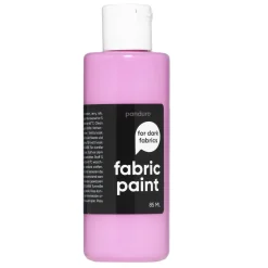 Fabric Paint 85 ml – rosa dekkende tekstilfarge for mørke tekstiler