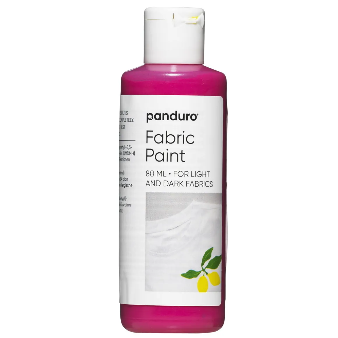 Fabric paint 80 ml – rosa tekstilfarge for både lyse og mørke tekstiler