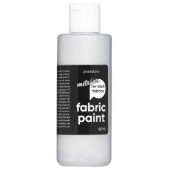 Fabric Paint 85 ml – sølv metallic, dekkende tekstilfarge for mørke tekstiler