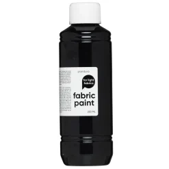 Fabric Paint 250 ml – svart tekstilfarge for lyse tekstiler