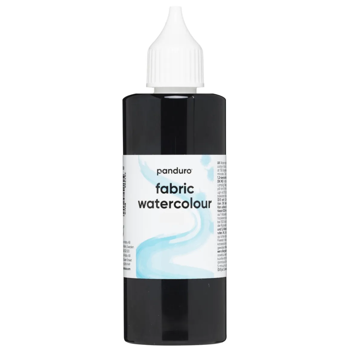Fabric Watercolour 85 ml – svart tekstilfarge akvarell