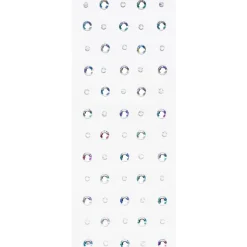 Face Jewels Crystal Dots – 60 store og små krystallignende ansiktssmykker