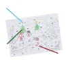 Fargelegg en fin adventskalender med juleinspirert motiv – 42×29,7 cm