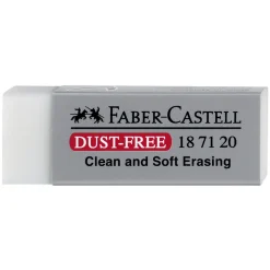 FC viskelær Dust-Free Hvitt